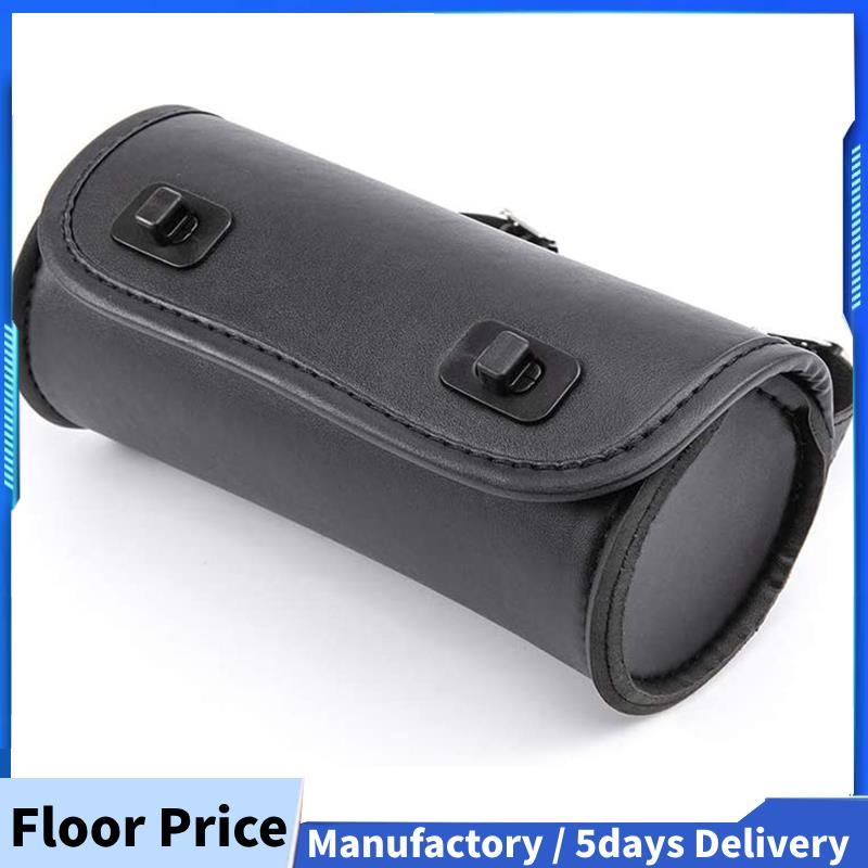 Saco De Garfo De Motocicleta Couro Do Plutônio Guiador Ferramenta Bolsa Barra Rolo Armazenamento Sela Com 2 Alças , Univ