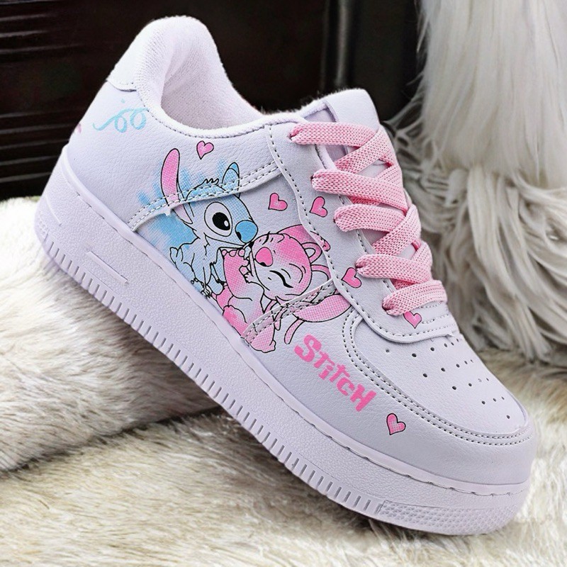 Tênis Infantil Lilo Stich Menina Feminino Baby Confortável Tamanho 17ao33