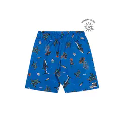 Bermuda Praia Infantil Menino Proteção Solar Elian Azul