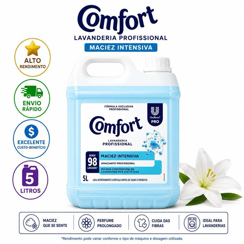 Amaciante Comfort Lavanderia Pro - 5L