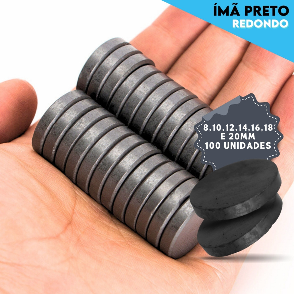 Imã - Kit C/ 100 - Diversos Tamanhos - AERO
