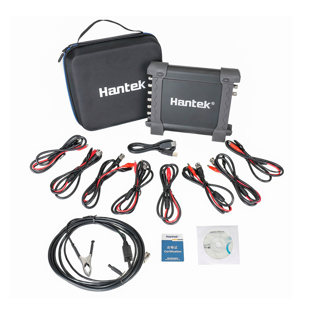Osciloscópio Hantek 1008C 100KHz 2.4 MSa/s 8 Canais 4 Kpts