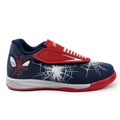 Chuteira Menino Homem Aranha Fecho Contato Indoor Resistente Marvel Original