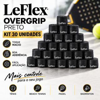 Kit 30x Overgrip Fita Premium Cabo Raquete Beach Tenis Tennis Padel Badminton Confort…