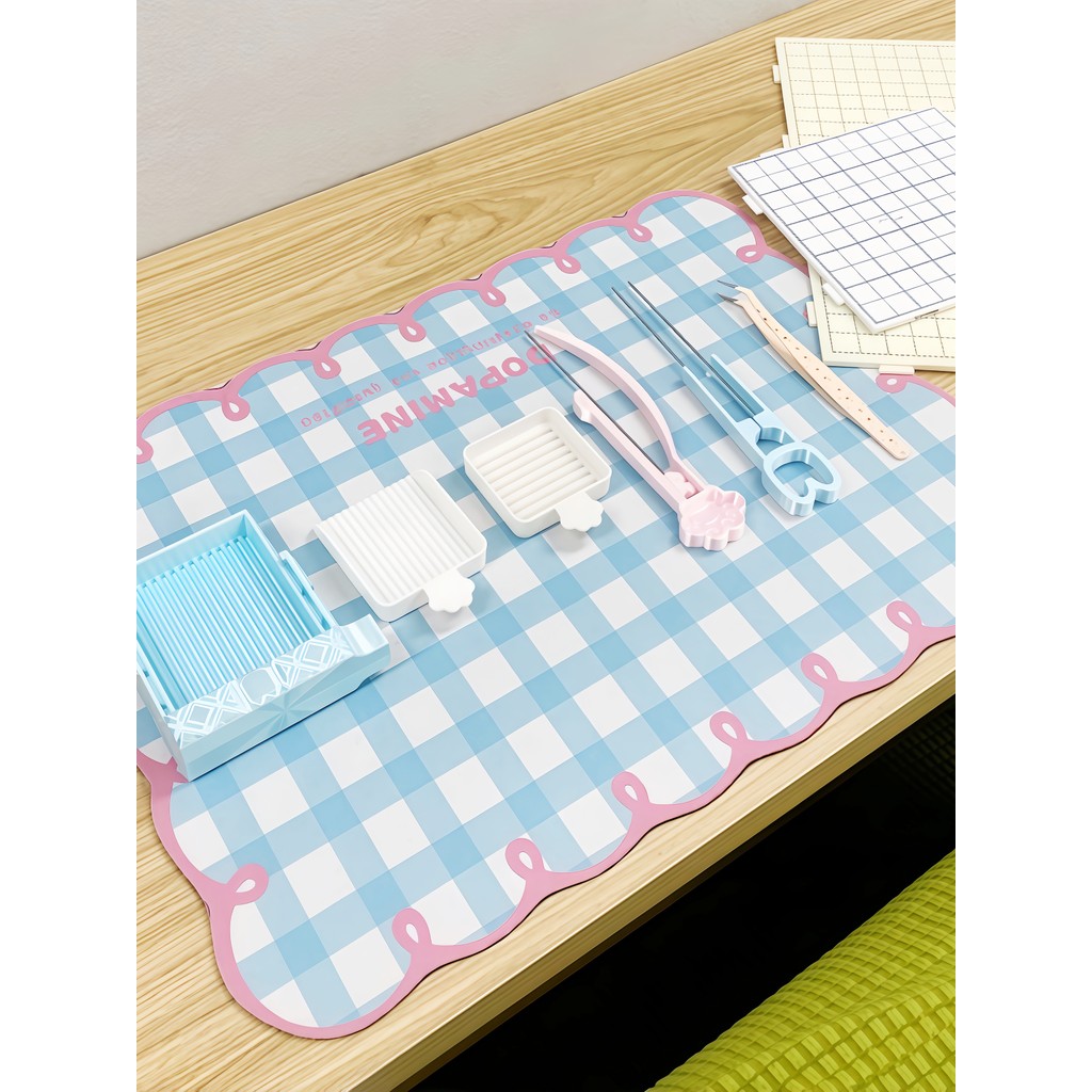 Menina coração ~ tapete de mesa para mexer feijão, engrossado, antiderrapante, para mexer feijão, decoração de mesa, res