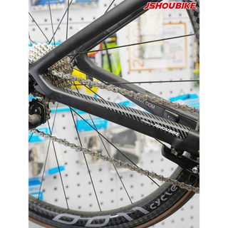 Adesivo de corrente protetora de bicicleta, acessórios de quadro de bicicleta de estrada de montanha, engrossado, à prov