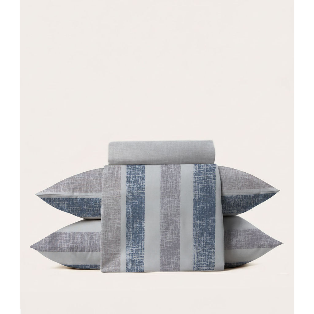 Jogo De Cama 4 Peças Supercal Queen Corttex Azul