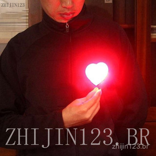 Luz de Coração (Cor Vermelha) Truques de Mágica Iluminação Aparecendo Fechamento de Palco Festa Gimmick Adereços Acessór