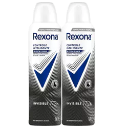 Kit Desodorante Aerosol Rexona Feminino Invisible 150ml - 2 unidades
