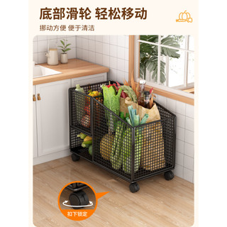 Cesta de vegetais de cozinha rack de chão Multi-camada bancada tempero multifuncional frutas vegetais gengibre alho rack