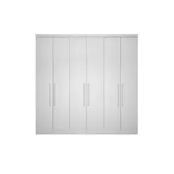 Modulado de Quarto Guarda Roupa c/ 6 Portas e 8 Gavetas Rizon/Linea Branco - Novo Horizonte