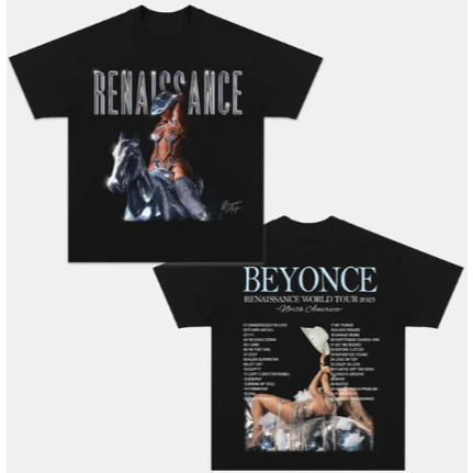 [Camiseta Premium em Algodão Puro]VU Camiseta  BEYONCE Artista Pop Lançamento Camisa Blusa Unissex Algodão