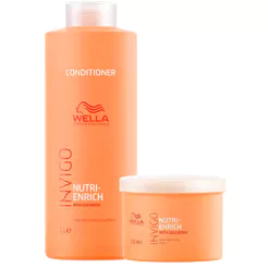 Kit Wella Condicionador 1L + Máscara De Nutrição 500ml Invigo Nutri Enrich