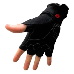LUVAS MEIO DEDO PARA MOTO MOTOCICLISTA CICLISMO BIKE BICICLETA ROCKET PRETO