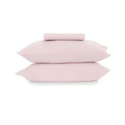 Jogo de Cama Casal Malha Fio Penteado Altenburg Rosa