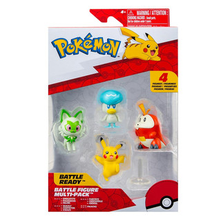 4 Bonecos Pikachu, Sprigatito, Fuecoco, Quaxly - Pokémon em Oferta na Shopee