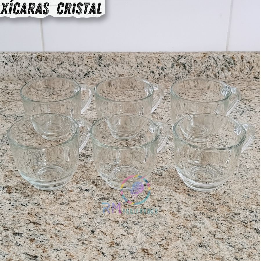 Conjunto 200ml xícaras 6 peças Promoção Kit Café Chá Louça Xícara