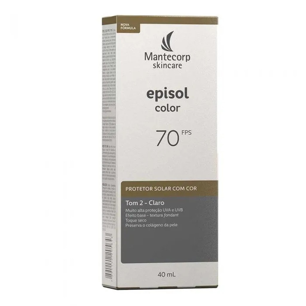 Mantecorp Skincare Episol Color Protetor Solar Tom 2 Claro FPS70 40ml