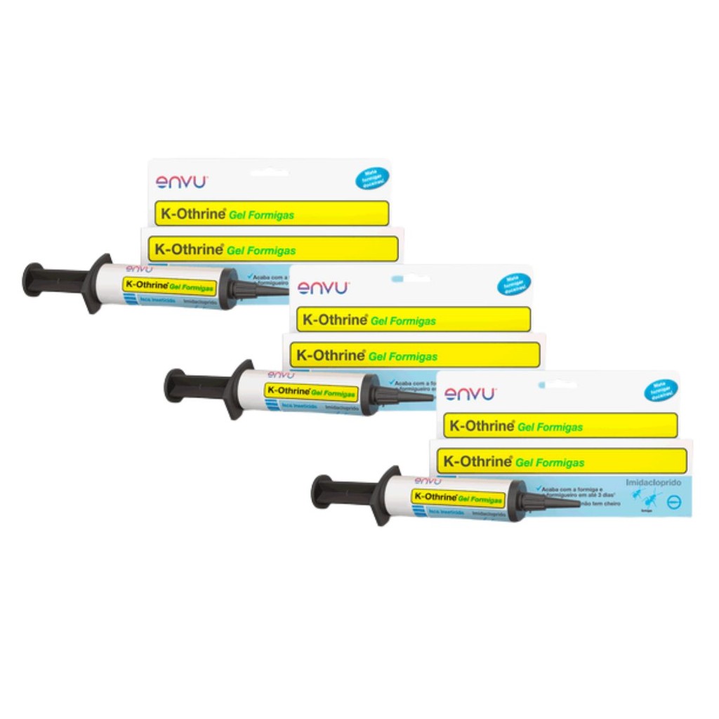 Kit 03 K-othrine Gel Para Formigas 10gr Inseticida - Envu em Oferta na Shopee