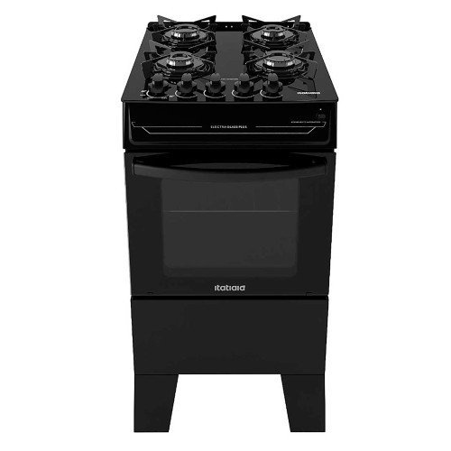 Fogão 4 Bocas Electra Glass Plus Mesa de Vidro Itatiaia em Oferta na Shopee