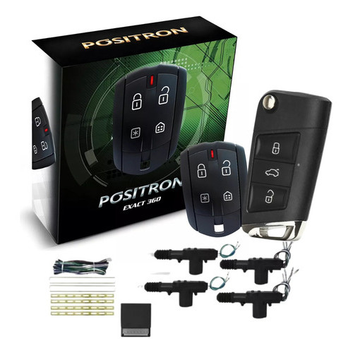 Alarme Exact Ex 360 + Chave Canivete Vw + Trava Elétrica 4p em Oferta na Shopee