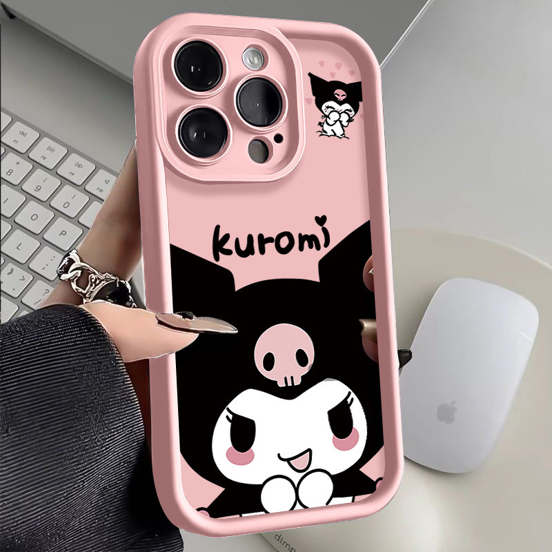 Capa Anti-Queda De Silicone Kuromi Adequada Para Samsung A03 A04E A05S A10S A11 A12 A13 A14 A15 A20 A23 A32 A34 A35 A30S em Oferta na Shopee