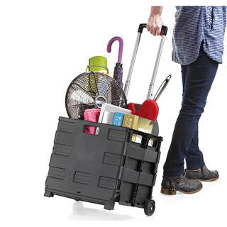 Carrinho Maleta Dobrável Multiuso Portátil Vira Cesto Feira Pratico Armazenar Objetos Pratico em Oferta na Shopee