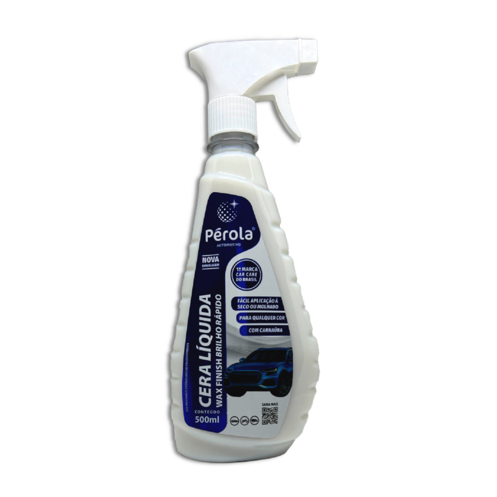 Cera Líquida Pérola Wax Finish Brilho Rápido 500ml – Protege e Realça o Brilho da Pintura