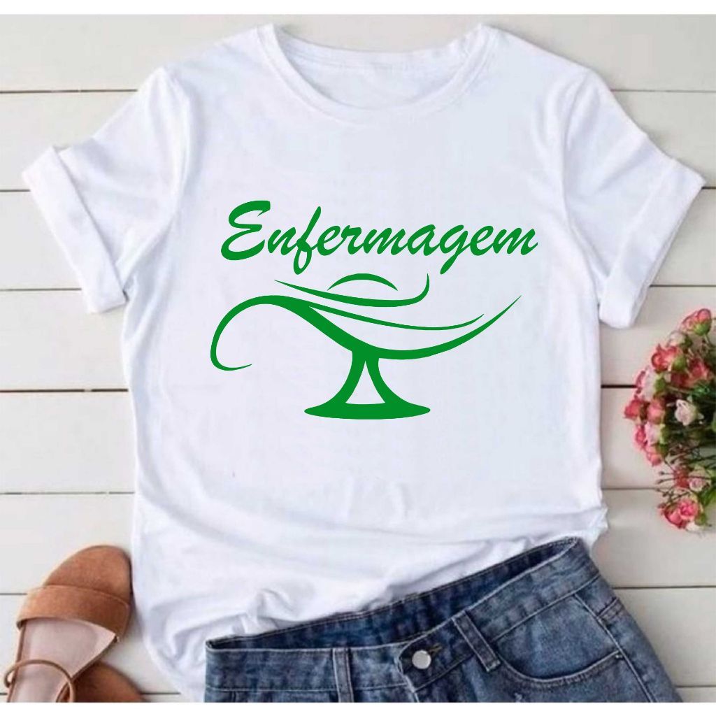 Camisa Tecnico de Enfermagem Enfermeira Enf Blusa 42 T-Shirt Camiseta  Blusa Feminina  Unissex DR