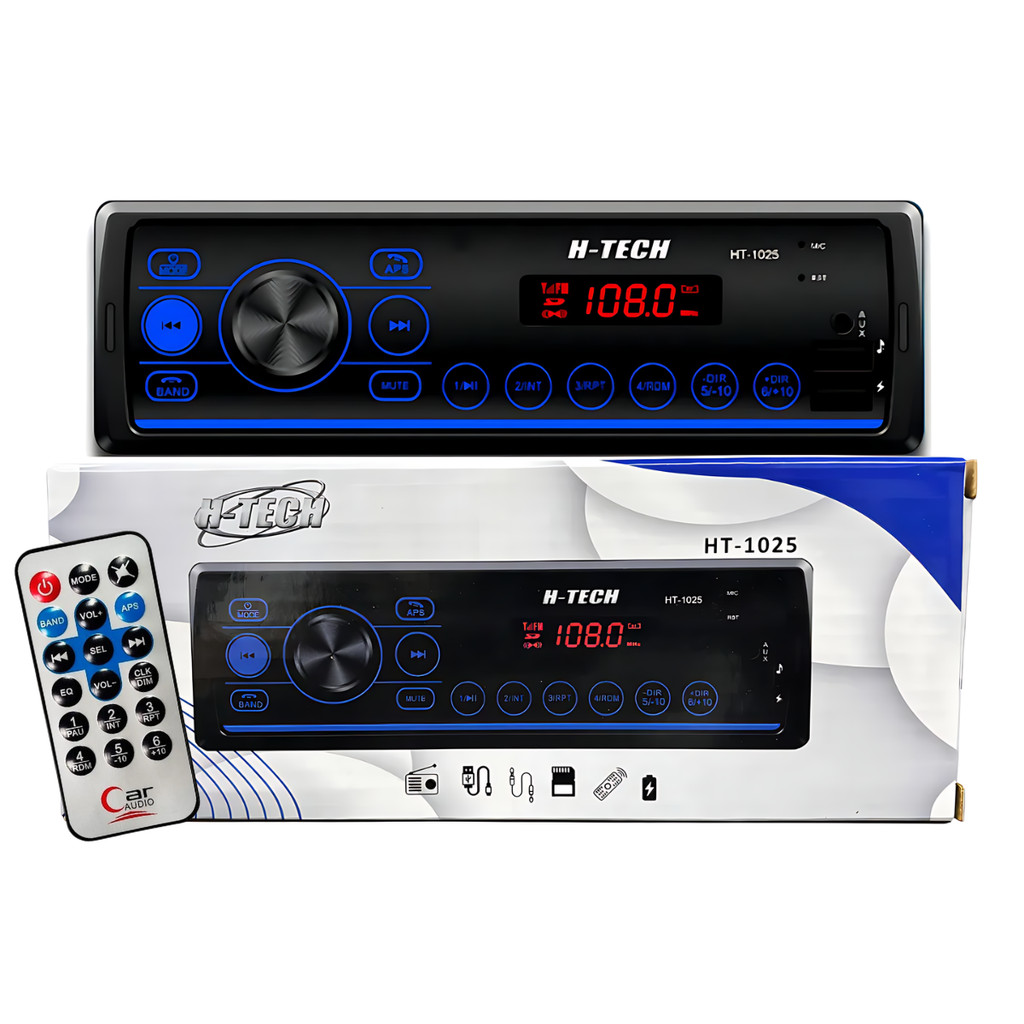 Rádio Som Automotivo Mp3 C/ Bluetooth 2 Usb's Aux Pen Drive
