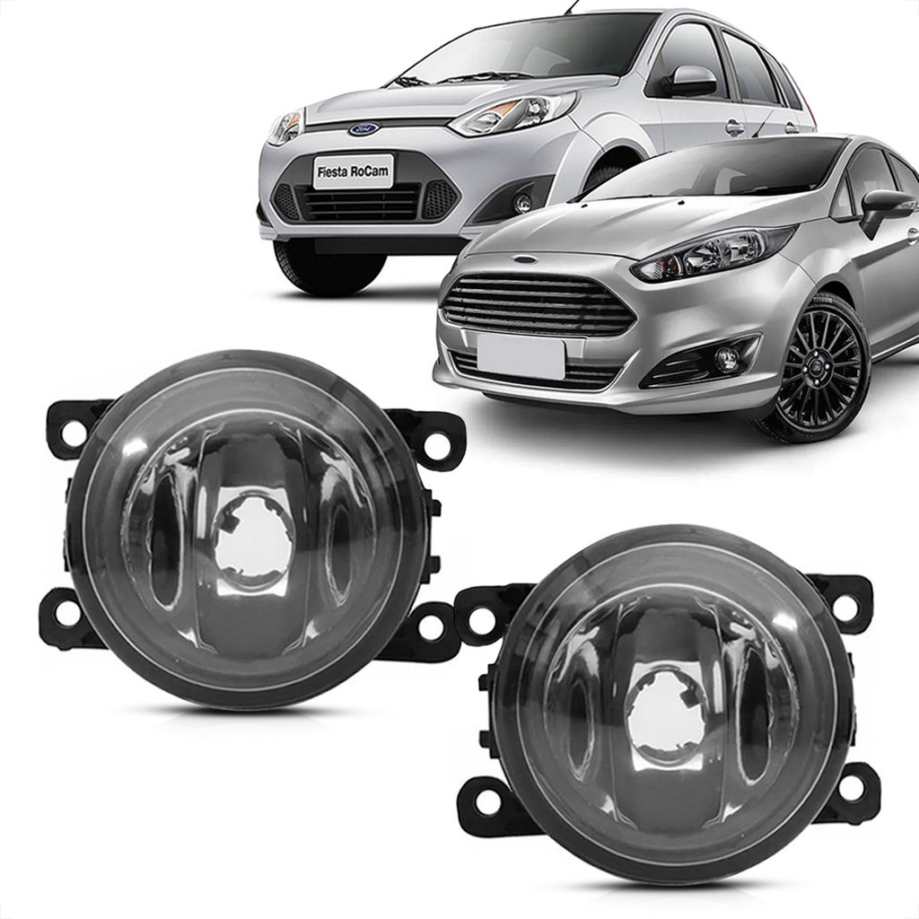 Par Farol De Milha Neblina Ford Fiesta Rocam 2010 2011 2012 2013 2014 em Oferta na Shopee