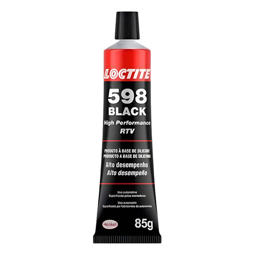 Adesivo Silicone Neutro Black 85 Gramas 598 Loctite em Oferta na Shopee