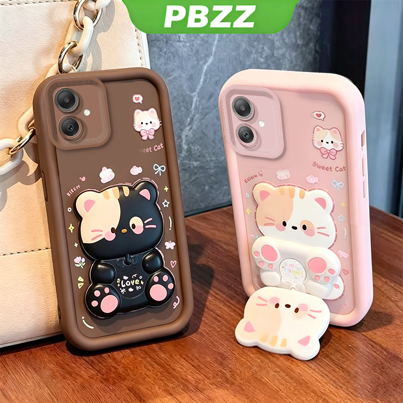 Capa Para samsung a06 a04 a04s a04e a05s a05 a07 A17 a16 5g capinha normal Suporte de gatinho fofo feminina JTXMMZJ1