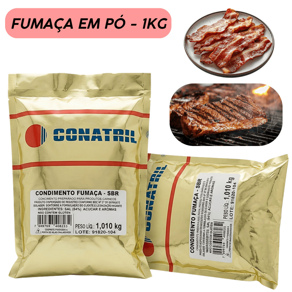 2 Fumaças Condimento Em Pó SBR Conatril (2 Pacotes De 1kg)