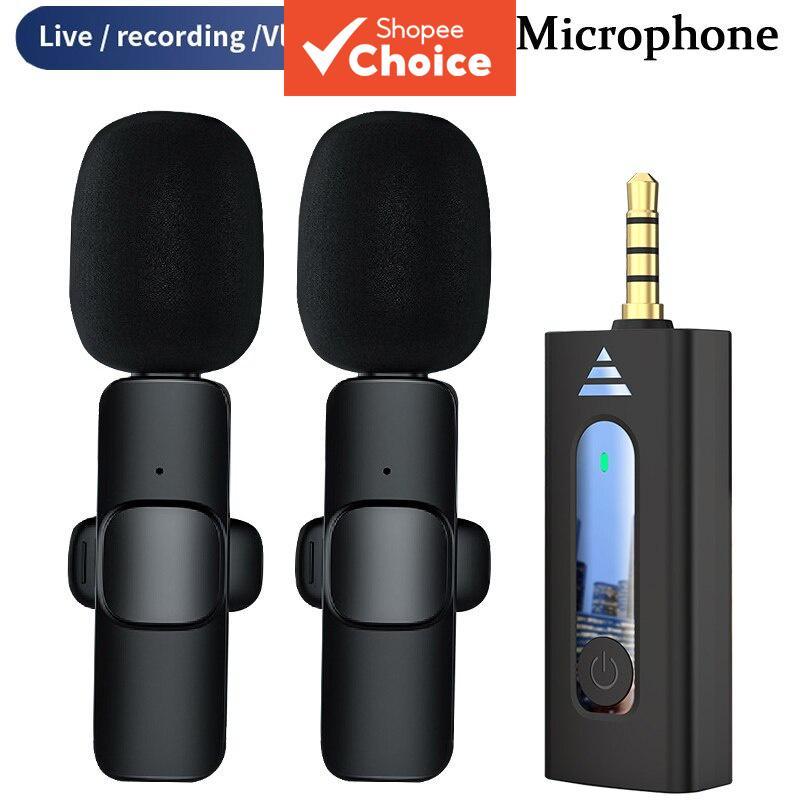 Microfone De Lapela Omnidirecional Sem Fio K35 De 3.5 Mm Para Câmera E Alto-Falante