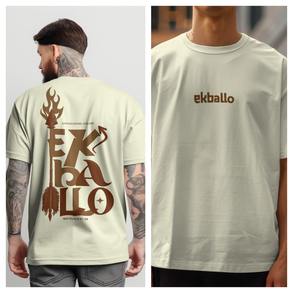 [Camiseta Premium em Algodão Puro]CC Camiseta Oversized Streetwear Camisa Unissex 100% Algodão Jesus Cristã EkBallo