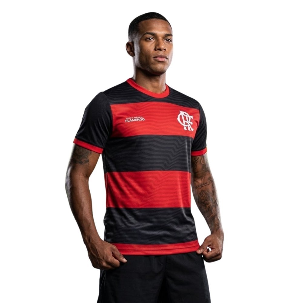 Camiseta Braziline Flamengo Emoção Masculina