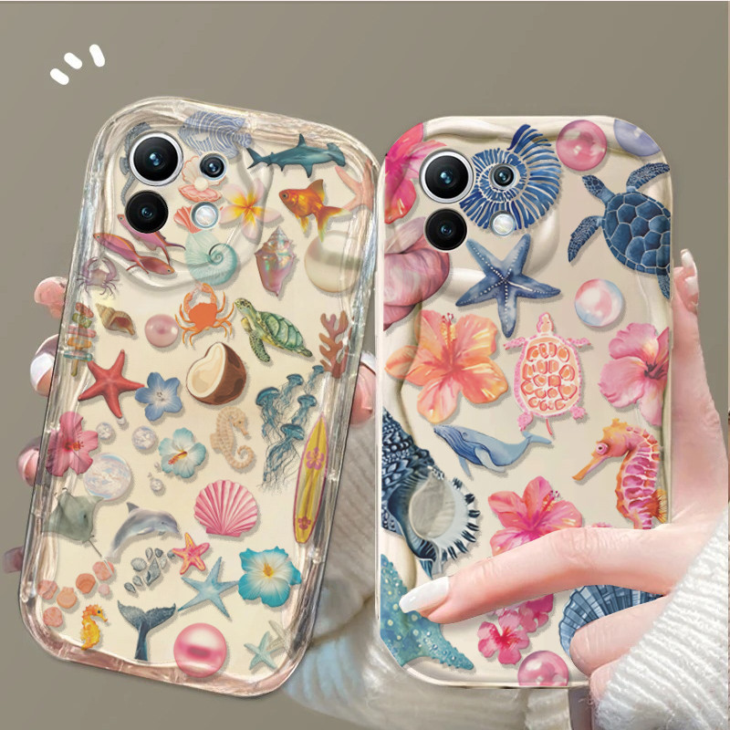 Caso De Animais Do Mundo Subaquático Para Samsung Galaxy A15 A14 A55 A05 A05S A03S A02S A32 A12 A23 Capa De Silicone Mac