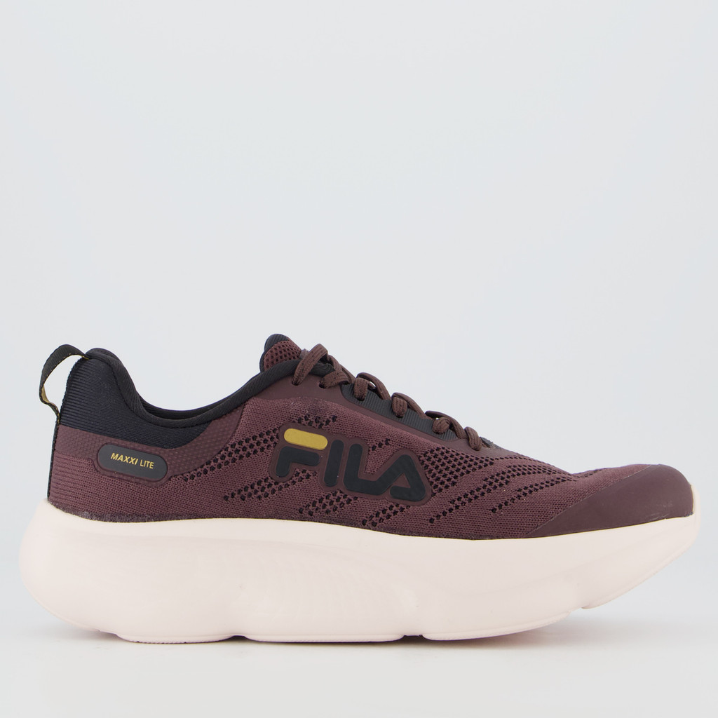 Tenis Fila Maxxi Lite Feminino Marrom e Preto