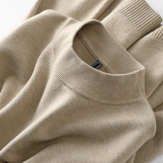 Não se preocupe de usar, este suéter ajudá-lo!Suéter masculino K Knitwear meia gola alta cor sólida Slim fit