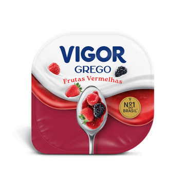 Iogurte de Frutas Vermelhas Vigor Grego
