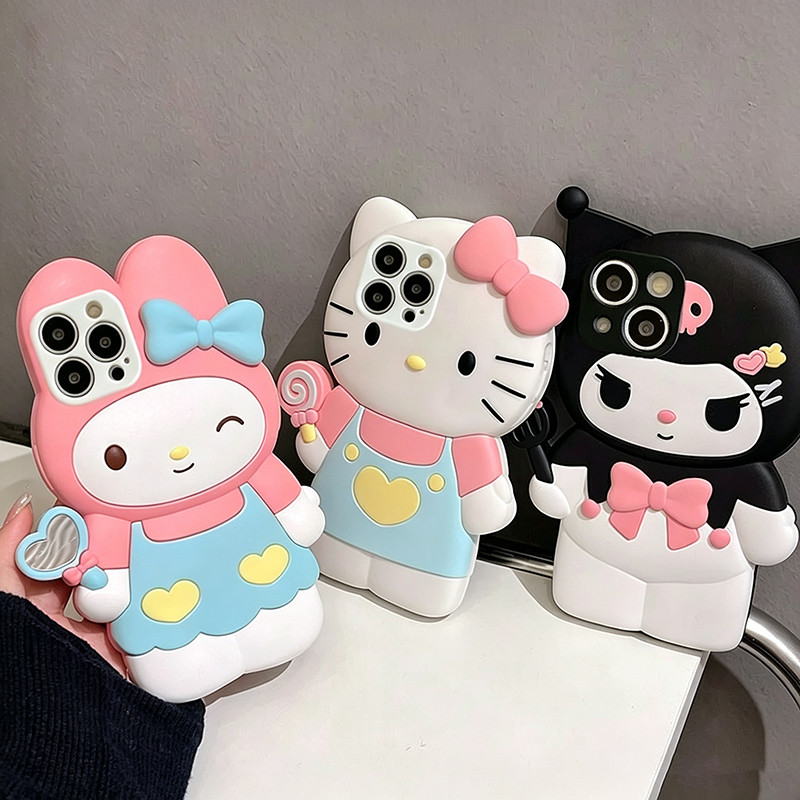 Arco Amor Gato 3D Portátil Caso Dos Desenhos Animados Para Samsung Galaxy M17 F17 A06 A27 A57 A37 A07 A17 A14 A56 A26 A3