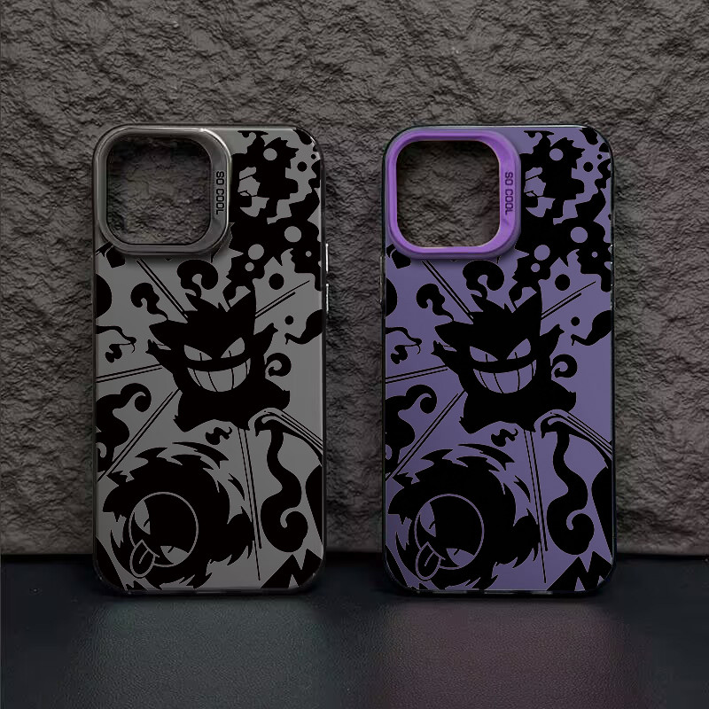 Capa De Celular Pokémon Gengar Preta Para Samsung A57 5G A56 A55 A17 A07 A37 A27 A16 A06 A52 A15 A54 A73 A32 A53 A35 A14
