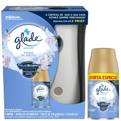 KIT Desodorizador Glade Automatic Spray Toque de Maciez + 1 Refil