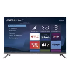 Smart TV Britânia B32CRA 32" LED HD Grafite Bivolt