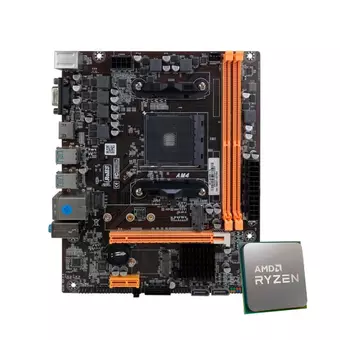 Kit Upgrade Processador AMD Ryzen 7 5700G e Placa mãe AM4 B450