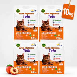 Kit Areia Higiênica de Tofu Super Premium 15 a 10kg