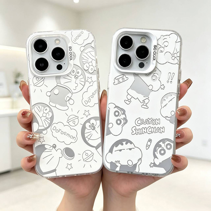 Doraemon Crayon Shin-chan Invólucro Para Samsung A57 5G A56 A55 A17 A07 A37 A27 A16 A06 A52 A15 A54 A73 A32 A53 A35 A14 