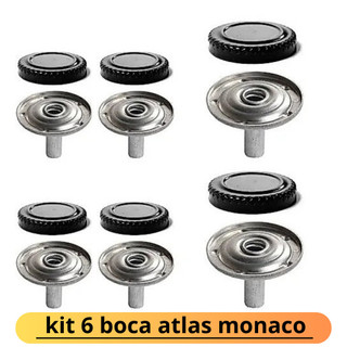Kit 6 Queimadores com Espalhadores Fogão Atlas Mônaco 6 Bocas