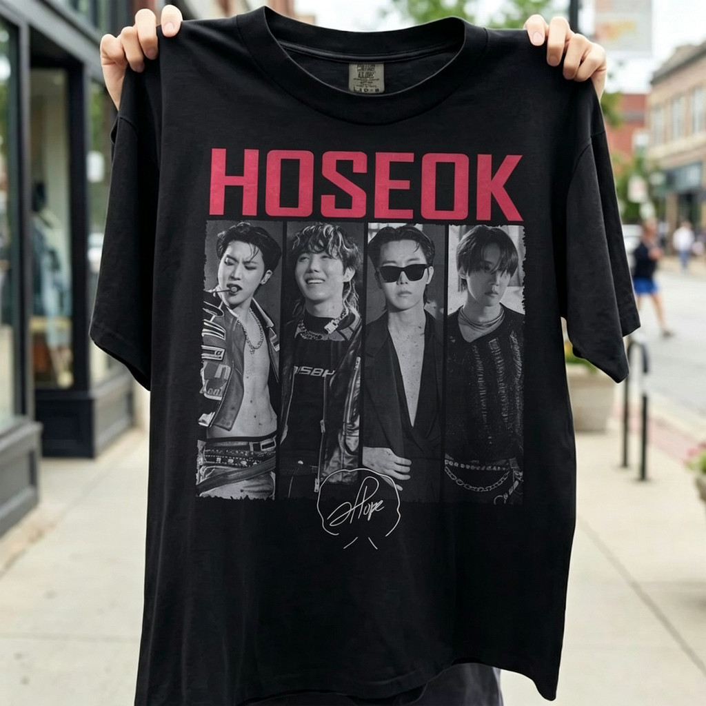 Camiseta J hope BTS Boy Band Estampa Exclusiva Confortável Estilosa Divertida Moda Casual